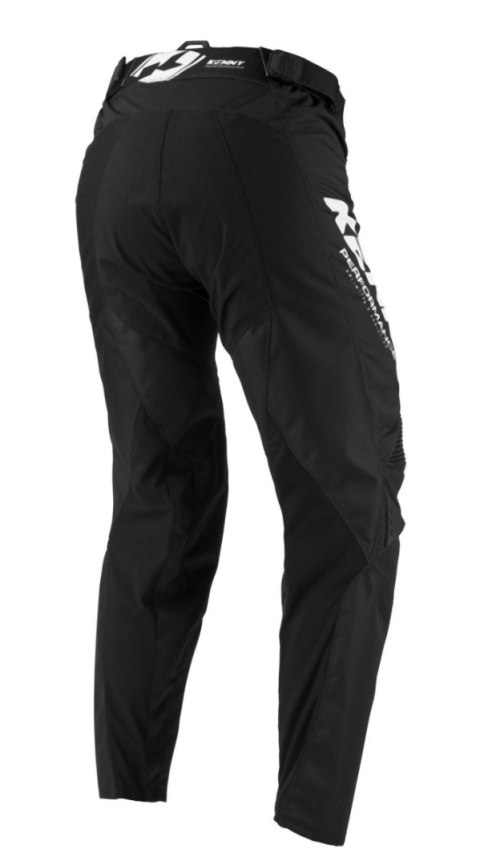 KENNY RACING 2025 SPODNIE CROSS/ENDURO MODEL PERFORMANCE SOLID BLACK KOLOR CZARNY/BIAŁY ROZMIAR 34