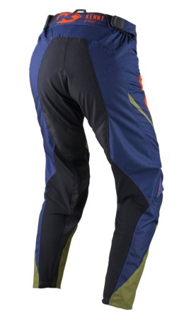 KENNY RACING 2025 SPODNIE CROSS/ENDURO MODEL PERFORMANCE SOLID KAKI KOLOR ZIELONY/NIEBIESKI ROZMIAR 36