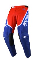 KENNY RACING 2025 SPODNIE CROSS/ENDURO MODEL TRACK FOCUS KID/JUNIOR PATRIOT KOLOR NIEBIESKI/CZERWONY/BIAŁY ROZMIAR 24