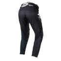 KENNY RACING 2025 SPODNIE CROSS/ENDURO MODEL TRACK FOCUS KID/JUNIOR RAW BLACK KOLOR CZARNY/BIAŁY ROZMIAR 18