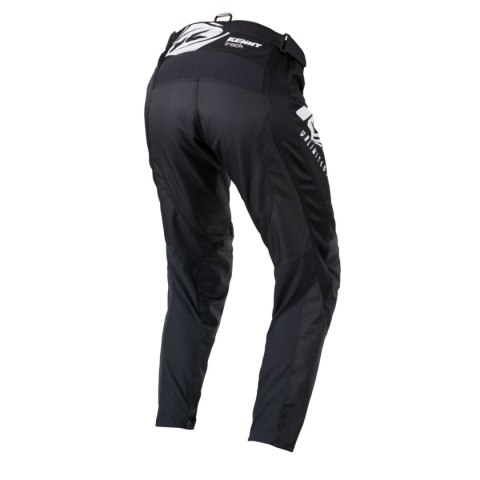 KENNY RACING 2025 SPODNIE CROSS/ENDURO MODEL TRACK FOCUS KID/JUNIOR RAW BLACK KOLOR CZARNY/BIAŁY ROZMIAR 28