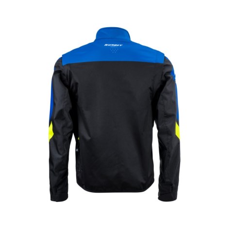 KENNY RACING KURTKA ADVENTURE/ENDURO MODEL SOFTSHELL BLUE KOLOR CZARNY/NIEBIESKI/ŻÓŁTY ROZMIAR XL