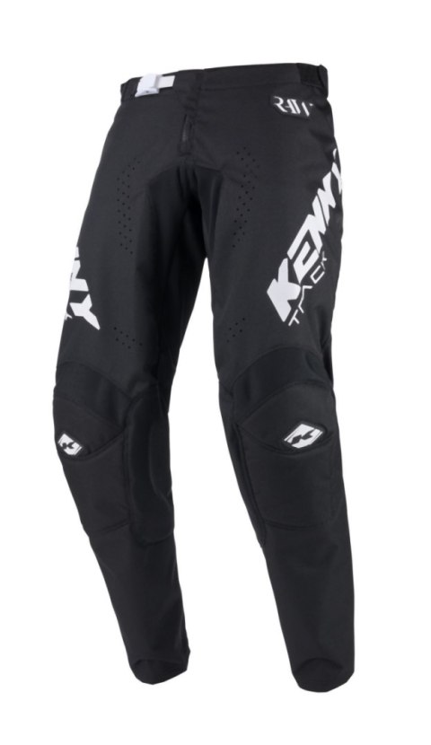 KENNY RACING 2025 SPODNIE CROSS/ENDURO MODEL TRACK RAW BLACK KOLOR CZARNY/BIAŁY ROZMIAR 32