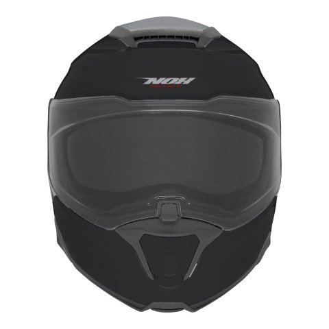 NOX FLIP-UP HELMET NOX KASK SZCZĘKOWY (FLIP-UP) Z BLENDĄ N967 SOLID KOLOR CZARNY POŁYSK ROZMIAR XXL