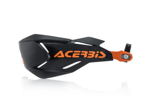 ACERBIS OSŁONY RĄK (HANDBARY) X-FACTORY Z RDZENIEM ALUMINIOWYM KOLOR CZARNO POMARAŃCZOWY