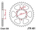 JT ZĘBATKA TYLNA 481 45 KAWASAKI Z 400/550 '80-83', Z 650 '79', KH 500 '72-75' (48145JT) (ŁAŃC.530) NA ZAMÓWIENIE