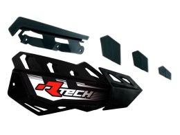RACETECH (RTECH) PLASTIKI ZAMIENNE DO OSŁON RĄK (HANDBARÓW) FLX / ALU / ATV KOLOR CZARNY