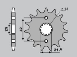 JR WYPRZEDAŻ ZĘBATKA PRZEDNIA 513 15 (51915JT) KAWASAKI ZZR 600 '90-'92, YAMAHA THUNDERCAT