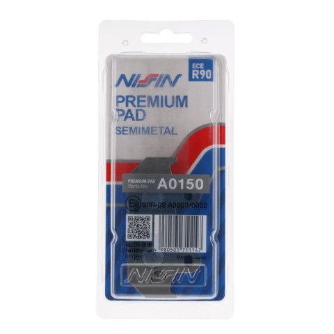 NISSIN 2024/10 KLOCKI HAMULCOWE KH121 PREMIUM SEMI-METALLIC (SPIEK METALICZNY) (ECE R90) (MADE IN JAPAN)