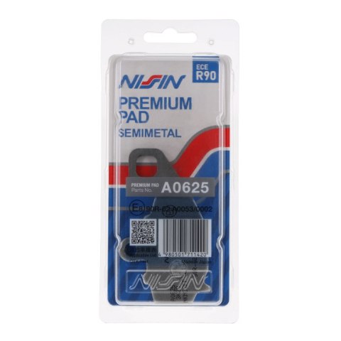 NISSIN 2024/10 KLOCKI HAMULCOWE KH192 PREMIUM SEMI-METALLIC (SPIEK METALICZNY) (ECE R90) (MADE IN JAPAN)