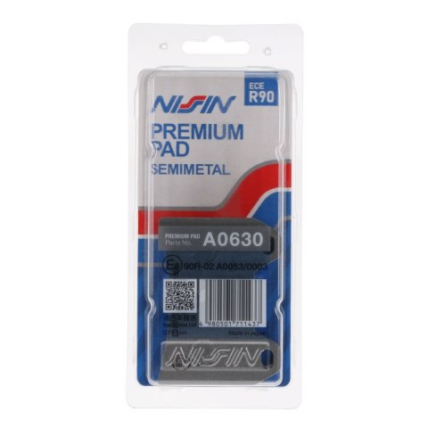 NISSIN 2024/10 KLOCKI HAMULCOWE KH244 PREMIUM SEMI-METALLIC (SPIEK METALICZNY) (ECE R90) (MADE IN JAPAN)