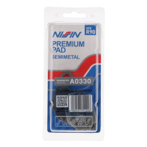 NISSIN 2024/10 KLOCKI HAMULCOWE KH67 PREMIUM SEMI-METALLIC (SPIEK METALICZNY) (ECE R90) (MADE IN JAPAN)