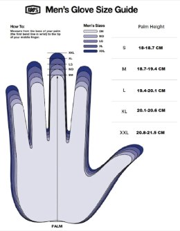 100 PROCENT RĘKAWICE CROSS/ENDURO MODEL RIDECAMP GLOVES BLACK KOLOR CZARNY ROZMIAR M STARY KOD: 10018-001-11