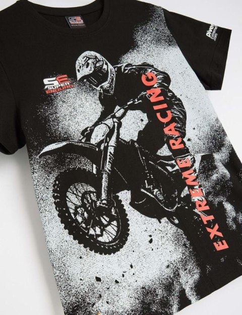 DIVERSE (2025) EXTREME TEAM KOSZULKA (T-SHIRT) ENDURO (SUPERENDURO) TSH 03 KOLOR CZARNY ROZMIAR XXL