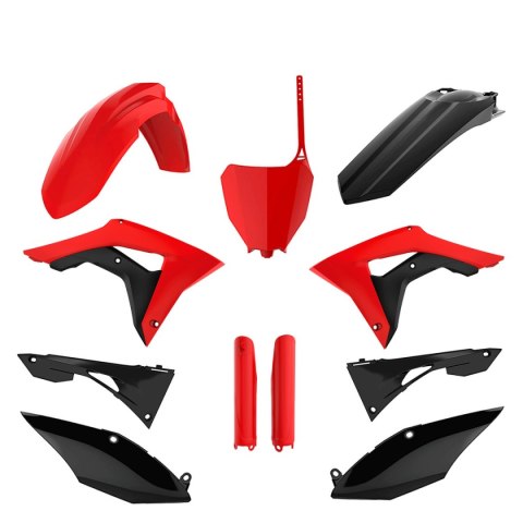 POLISPORT KOMPLET PLASTIKÓW (FULL KIT) HONDA CRF 250R '18-'21; CRF 450R '17-'20 W ZESTAWIE TABLICA PRZEDNIA (8667200002) I OSŁON