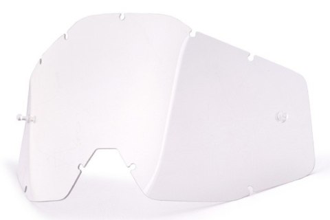 WYPRZEDAŻ 100 PROCENT SZYBA / SZYBKA POJEDYNCZA DO GOGLI RACECRAFT 1 / ACCURI 1 / STRATA 1 CLEAR KOLOR PRZEŹROCZYSTY Z ANTI FOG 