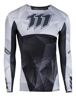 111 RACING WYPRZEDAŻ KOSZULKA MOTO 111.1 - RAZOR BLACK KOLOR CZARNY/SZARY ROZMIAR XXL