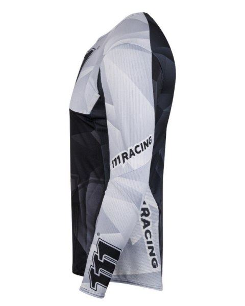 111 RACING WYPRZEDAŻ KOSZULKA MOTO 111.1 - RAZOR BLACK KOLOR CZARNY/SZARY ROZMIAR XXL