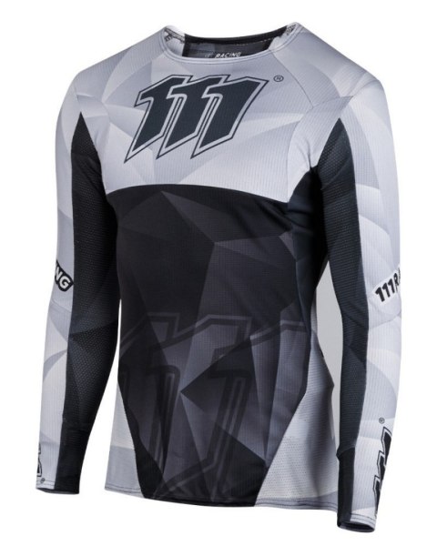 111 RACING WYPRZEDAŻ KOSZULKA MOTO 111.1 - RAZOR BLACK KOLOR CZARNY/SZARY ROZMIAR XXL