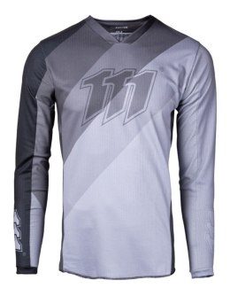 111 RACING WYPRZEDAŻ KOSZULKA MOTO 111.3 - GUNMETAL KOLOR SZARY/CZARNY ROZMIAR XXL