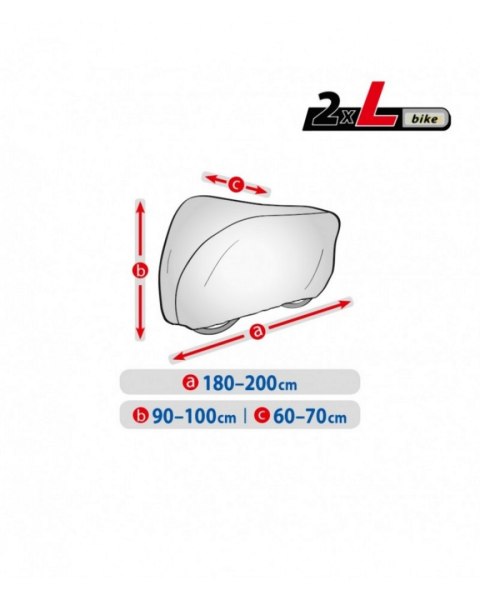 111 RACING WYPRZEDAŻ POKROWIEC NA DWA ROWERY BASIC ROZMIAR L (180-200 / 60-70 / 90-100 CM)