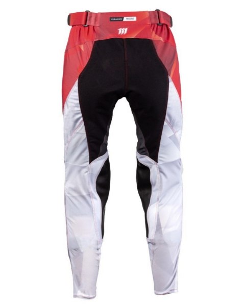 111 RACING WYPRZEDAŻ SPODNIE MOTO 111.1 - SHARP RED KOLOR CZERWONY/BIAŁY ROZMIAR 38