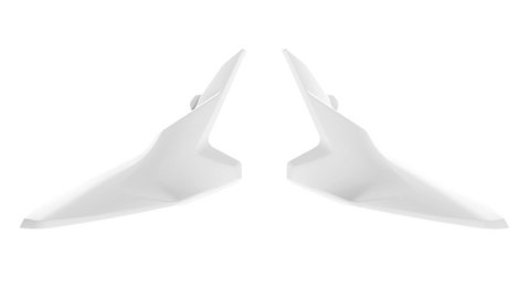 RACETECH (RTECH) 2024/12 BOCZKI TYLNE KTM SX 65 '24-'25 KOLOR BIAŁY