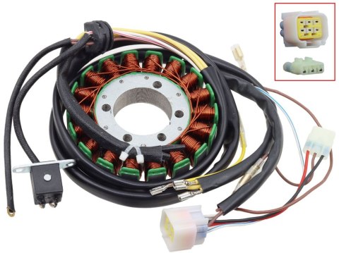 BRONCO 2024/10 UZWOJENIE ALTERNATORA STATOR POLARIS HAWKEYE 400 HO '12-'14, SPORTSMAN 450 '06-'07, SCRAMLER / SCRAMBLER 500 '04-
