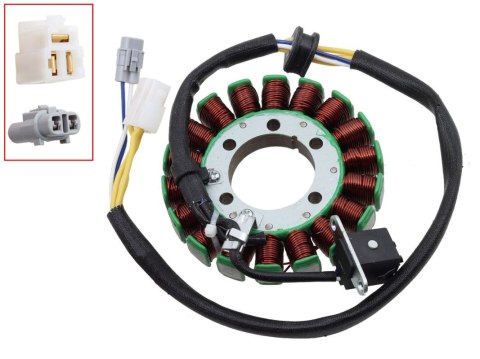 BRONCO 2024/10 UZWOJENIE ALTERNATORA STATOR SUZUKI LT-R 450 / Z '06-'09 (OEM: 32101-45G10; 32101-45G00; 32101-45G11)