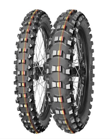 MITAS OPONA 80/100-12 TERRA FORCE-MX SM 50M (CZERWONO-ŻÓŁTY PASEK) TT TYŁ DOT 2024 (DOT:TDDC) (460048) (ZAMIENNIK:70000169)