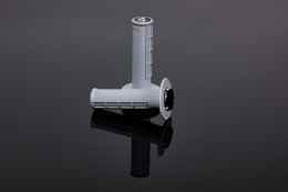 RENTHAL MANETKI MX ORIGINAL LOCK-ON SOFT (HALF WAFFLE) KOLOR JASNY SZARY