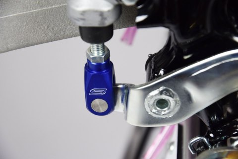 SCAR RACING KOŃCÓWKA OŚKI POMPY HAMULCOWEJ TYŁ YAMAHA YZ 65 '18-'25, YZ 85 '94-'25, YFZ 450R '09-'25 KOLOR NIEBIESKI