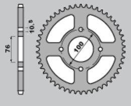 CHT WYPRZEDAŻ ZĘBATKA TYLNA 4301 43 (430143) SUZUKI LT-E LTE 250/300/500 '82-'87, LTR LT-R 500 '88-'92 , VL 250 INTRUDER '00-'04