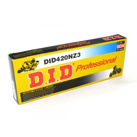 DID 420NZ3-140 ŁAŃCUCH NAPĘDOWY (140 OGNIW) BEZ O-RINGÓW (OTWARTY + ZAPINKA)