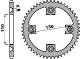 PBR ZĘBATKA TYLNA 4306 49 C45 HONDA CR80/85 (JTR215.49) (ŁAŃC. 420)