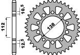 PBR ZĘBATKA TYLNA 4384 43 C45 HONDA CB500F/R/X 13-15 (JTR1316.43) (+2) (ŁAŃC.520)