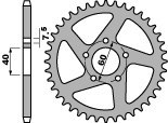 PBR ZĘBATKA TYLNA 4395 50 F HUSQVARNA 50SM 09-13, KTM SX50 09-13 (ŁAŃC. 415)