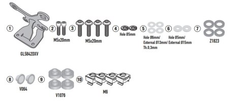 KAPPA 2025/01 MOCOWANIE SZYBY 1173SK HONDA CB 650 R '24-,