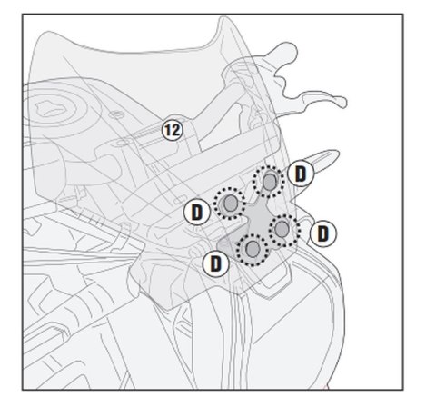 KAPPA 2025/01 MOCOWANIE SZYBY 1173SK HONDA CB 650 R '24-,