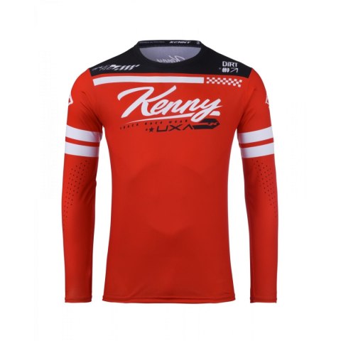 KENNY RACING KOSZULKA CROSS/ENDURO MODEL TRACK DIRT RED KOLOR CZERWONY/BIAŁY/CZARNY ROZMIAR XXXL