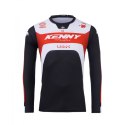 KENNY RACING KOSZULKA CROSS/ENDURO MODEL TRACK FOCUS RED KOLOR CZARNY/BIAŁY/CZERWONY ROZMIAR XXXL