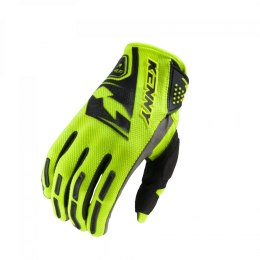 KENNY RACING RĘKAWICE CROSS/ENDURO MODEL PERFORMANCE NEON YELLOW KOLOR ŻÓŁTY FLUO/CZARNY ROZMIAR XXL