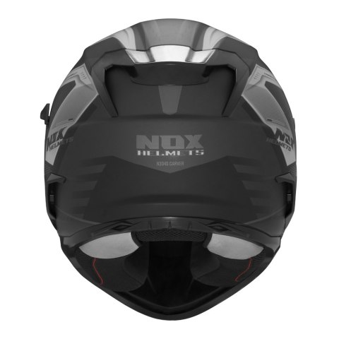 NOX KASK INTEGRALNY (FULL FACE) Z BLENDĄ N304S CARVER KOLOR CZARNY/TYTANOWY MAT ROZMIAR M