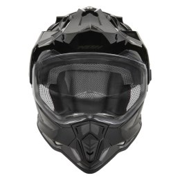 NOX KASK OFFROAD / TRAIL DUOSPORT (DUAL) N312 SOLID Z SZYBKĄ I BLENDĄ KOLOR CZARNY POŁYSK ROZMIAR M