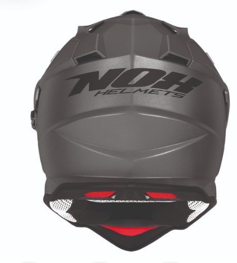 NOX KASK OFFROAD / TRAIL DUOSPORT (DUAL) N312 SOLID Z SZYBKĄ I BLENDĄ KOLOR TYTANOWT MAT ROZMIAR M