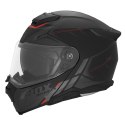NOX KASK SZCZĘKOWY (FLIP-UP) Z BLENDĄ N967 SYNCHRO KOLOR CZARNY/CZERWONY/SZARY MAT ROZMIAR S