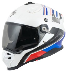 SCORPION KASK DUAL ENDURO / ADVENTURE ADF-9000 AIR DESERT WHITE/BLUE/RED KOLOR BIAŁY/NIEBIESKI/CZERWONY ROZMIAR M