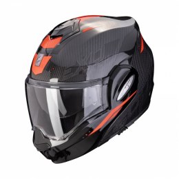 SCORPION KASK SZCZĘKOWY (SZCZĘKA DO TYŁU) EXO-TECH CARBON ROVER BK-RED KOLOR CZARNY/CZERWONY ROZMIAR M