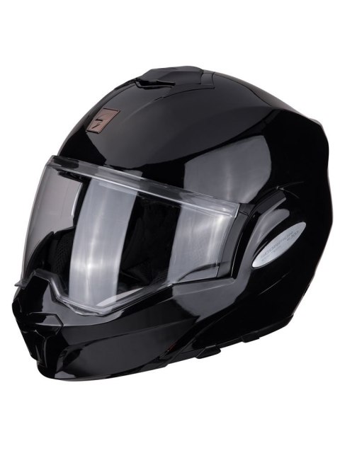 SCORPION KASK SZCZĘKOWY (SZCZĘKA DO TYŁU) EXO-TECH SOLID BLACK KOLOR CZARNY ROZMIAR M