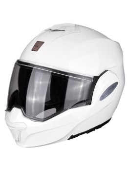 SCORPION KASK SZCZĘKOWY (SZCZĘKA DO TYŁU) EXO-TECH SOLID KOLOR BIAŁY ROZMIAR M
